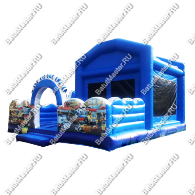 Коммерческий надувной батут "Стройка" 8*7*5 м