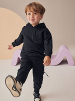 Толстовка с капюшоном и джоггеры в комплекте для мальчика Next N96-327, Черный