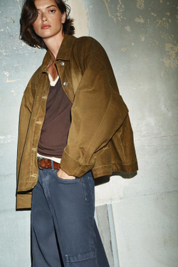 ZARA ДЖИНСЫ TRF BAGGY BALLOON С КАРМАНАМИ, ЧЕРНИЛЬНО-СИНИЙ