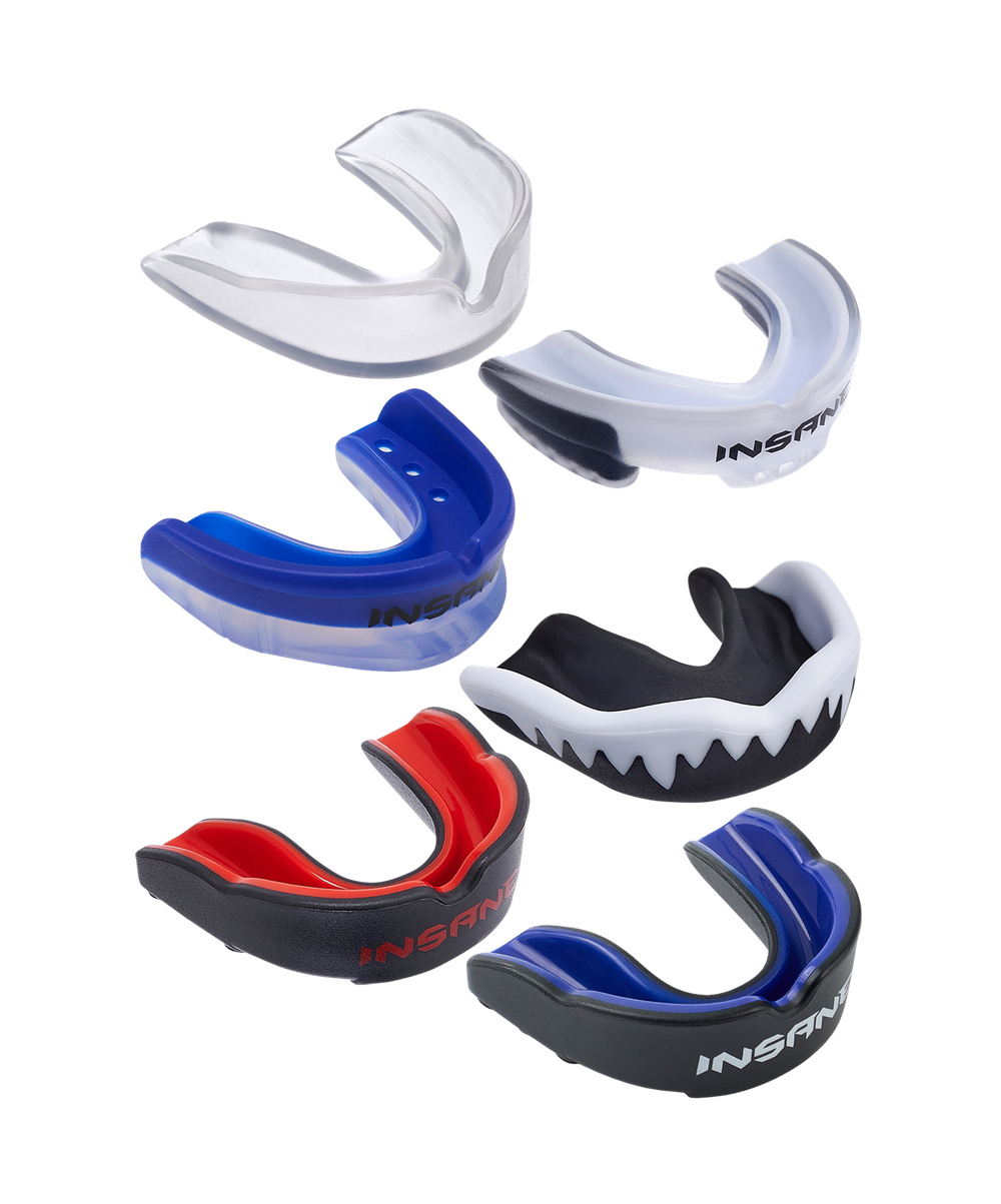 Капа 1-челюстная LEOPARD, ЭВА, синий/черный, взрослый