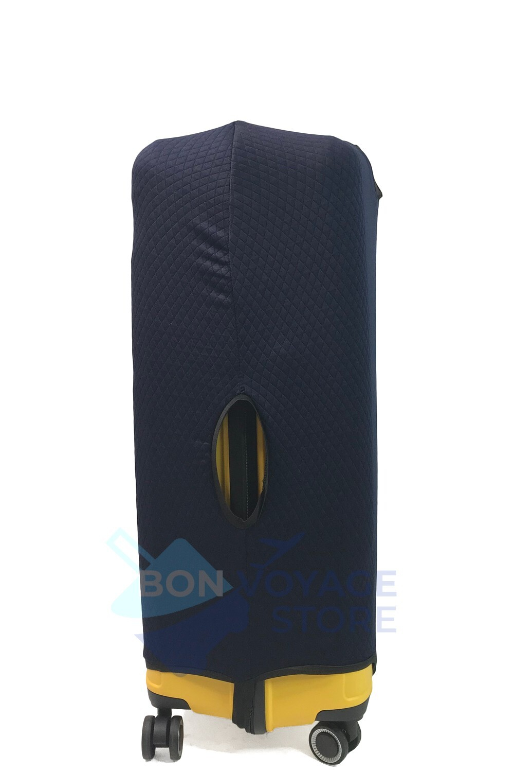 Чехол для чемодана L однотонный темно-синий 01368