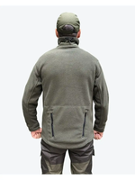 Флисовая кофта 7.26 без капюшона, Олива