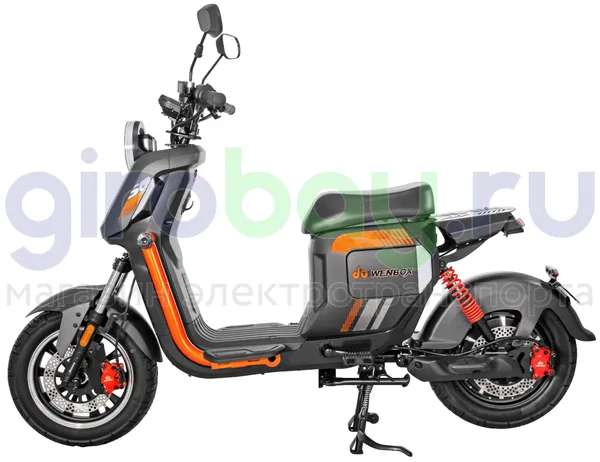 Электроскутер WENBOX U2 1500W (60V/30Ah) - Чёрный фото №4