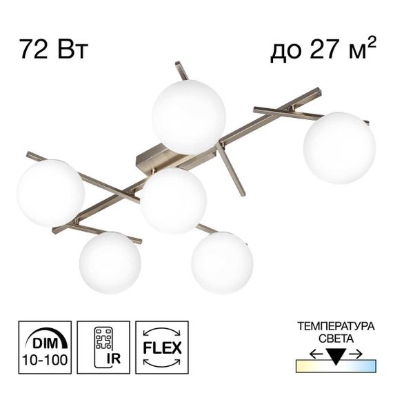 Потолочная светодиодная люстра Citilux Dorsy CL223161