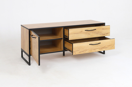 Тумба ТВ Ивару Виртон-1,  Дуб крафт золотой