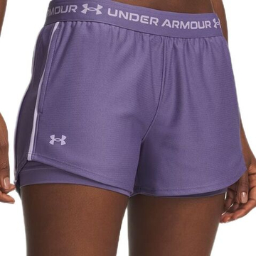 Женские Шорты теннисные Under Armour Tech Play Up 2-in-1 Short - purple luxe/purple crest