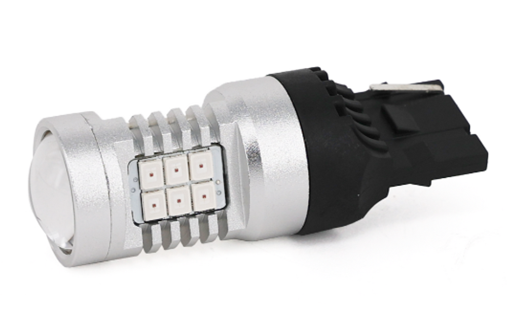 Светодиодная лампа W21W 7440-4G21-2835-21SMD (красный), 1шт