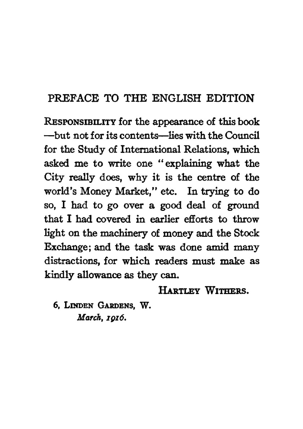 International finance | Hartley Withers