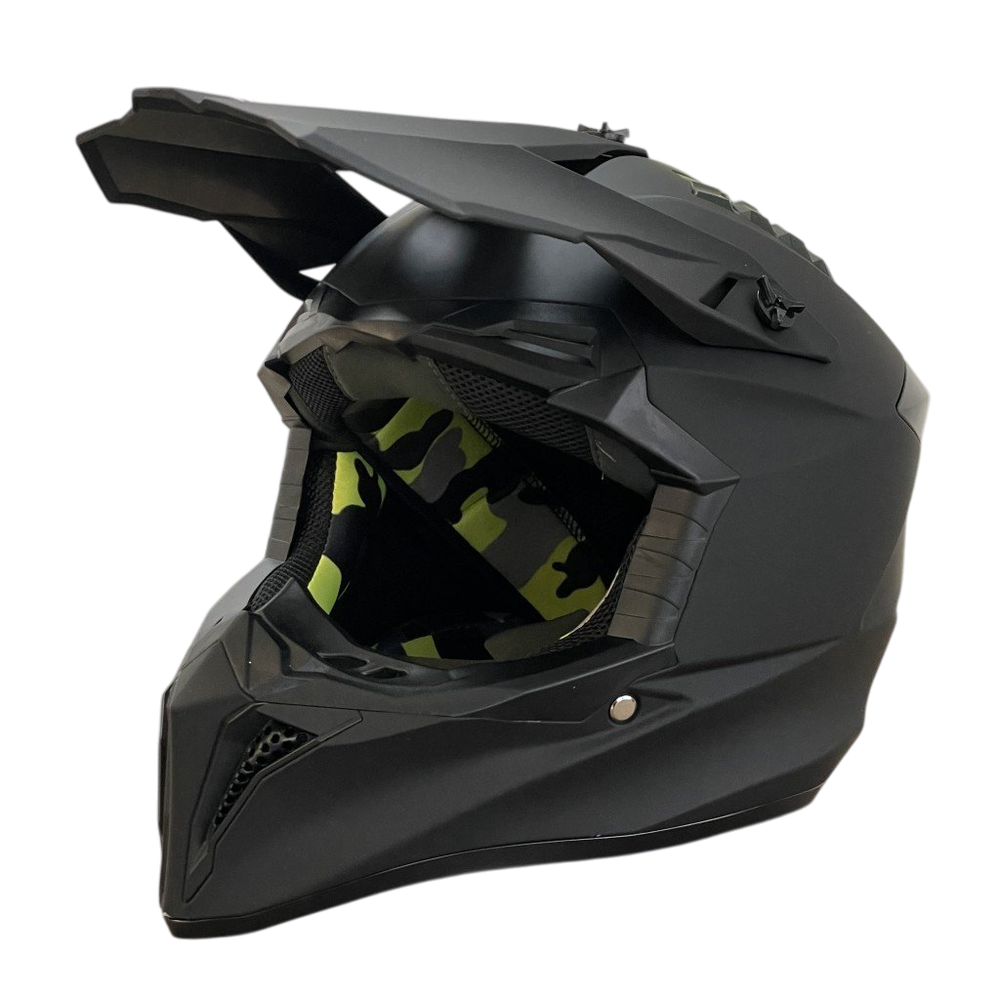 Шлем кроссовый MOTAX матовый черный (G10) L (59-60)