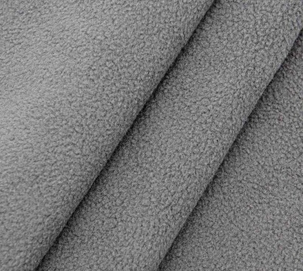 Трикотаж Флис 180 (45 х 50 см, 50 х 50 см +- 2см) цвет тёмно-серый (10216170/021017/0090594, Китай)