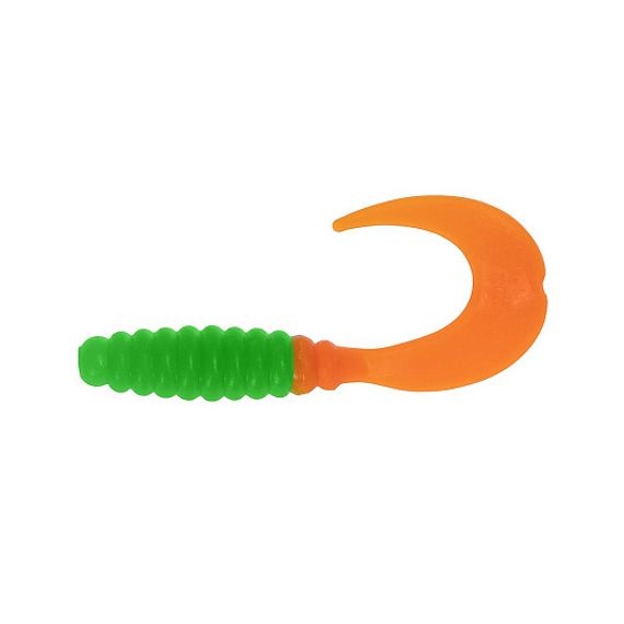 Твистер Credo 2,35&#39;/6,0 см Lime &amp; Orange 7шт. (HS-10-020) Helios