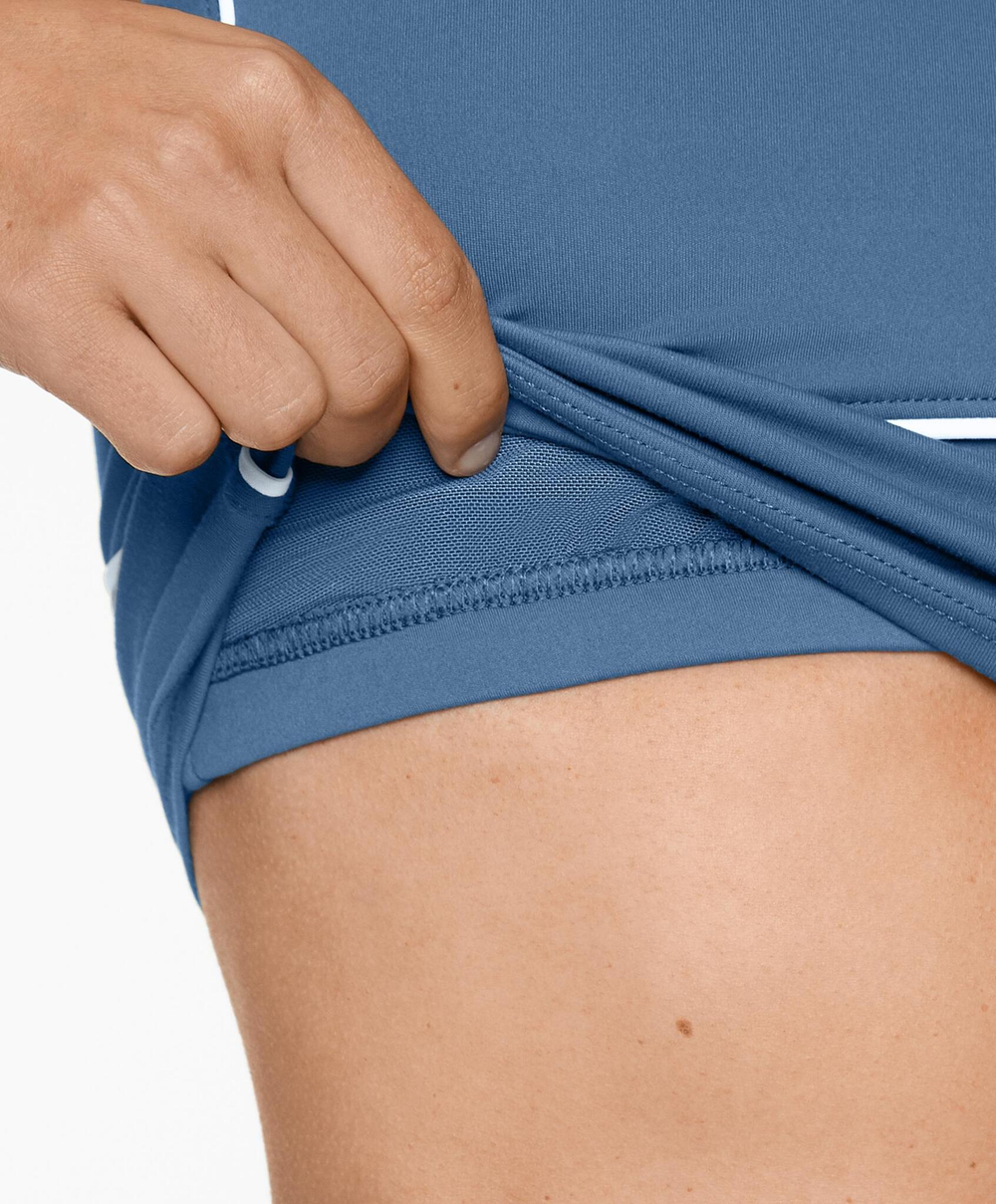 Oysho Топ-майка Comfortlux с открытой спиной и окантовкой, линялый синий