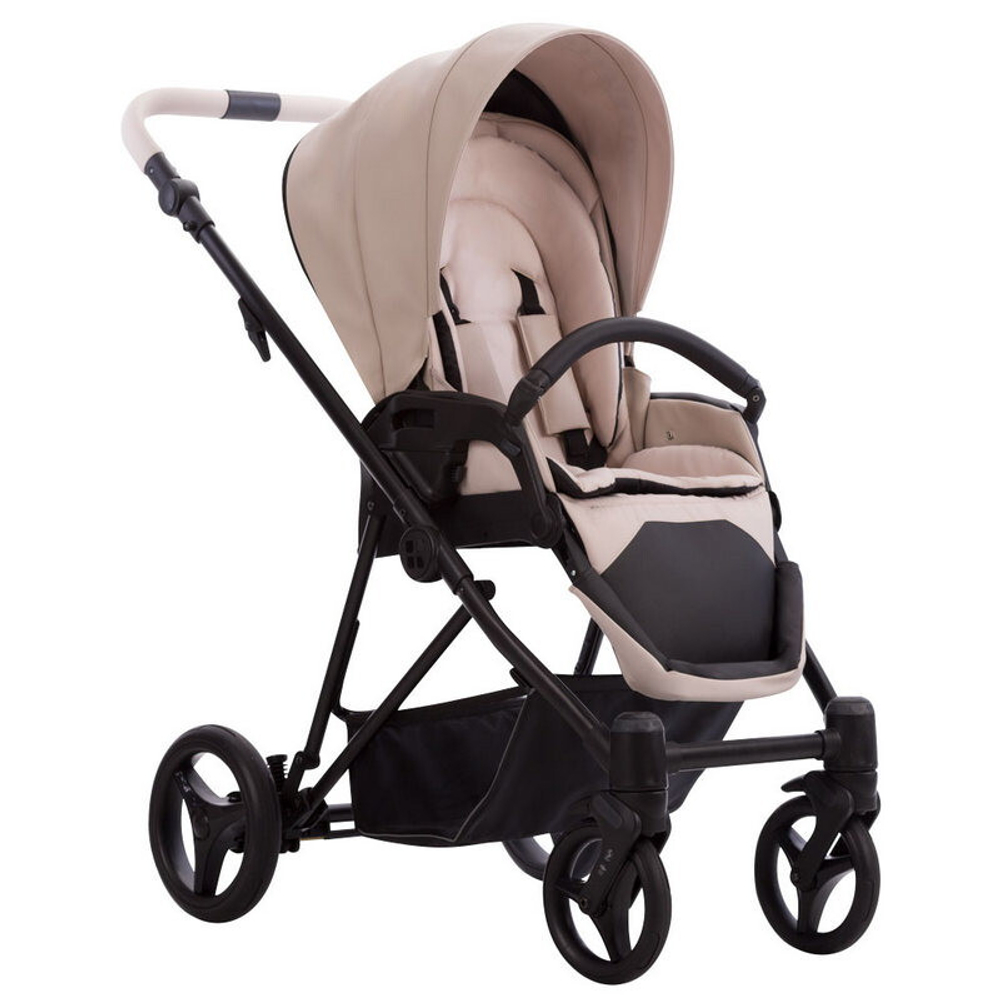 Детская коляска Bebetto Yoddi Pro 3 в 1 с автокреслом Avionaut Cosmo 01 св.бежевая кожа
