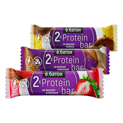 Ёбатон «Protein bar» 2 x Protein 50g (25g x 2) , Протеиновый батончик
