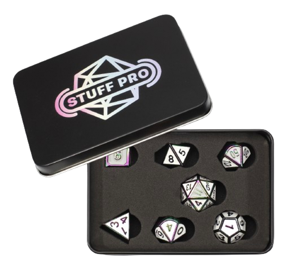 Набор дайсов Stuff-Pro Stuff-pro (фуксия с белой заливкой)
