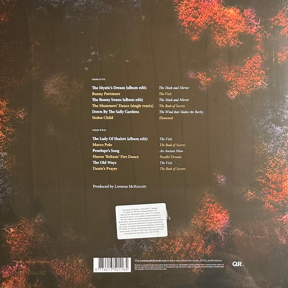Loreena McKennitt ‎– The Journey So Far - The Best Of Loreena McKennitt (Европа 2014г.)