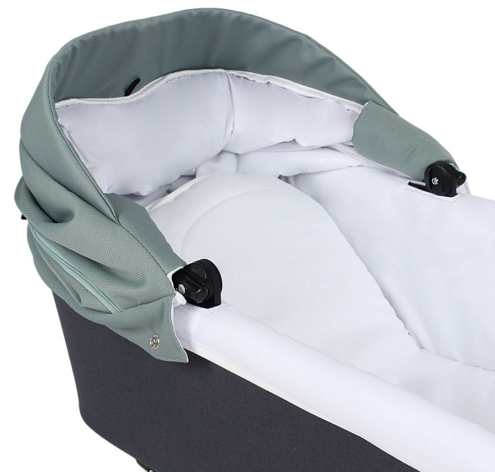 Детская коляска Indigo Charlotte Sity 3 в 1 с автокреслом Avionaut Cosmo Cs 02 т.серый+шалфей