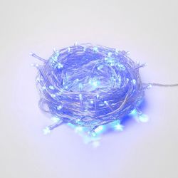 ULD-S1000-100-DTA BLUE IP20 Гирлянда светодиодная. 10м. 100 светодиодов. Синий свет. Провод прозрачный. ТМ Uniel