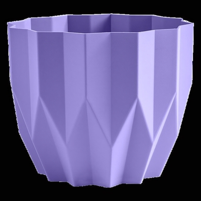 Кашпо для цветов пластиковое 0,8л d-13см «Геометрия» Лаванда