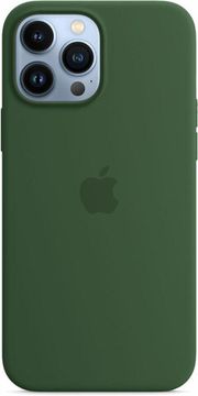 Чехол-накладка Apple Silicone Case with MagSafe for iPhone 13 Pro Max, «зелёный клевер»