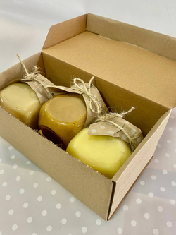 Медовый бокс (набор из 3 сортов меда: таежный, горный, донниковый). 900гр. Алтайский край