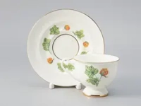 Чашка с блюдцем чайная форма Айседора рисунок Морошка арт. 81.26753.00.1