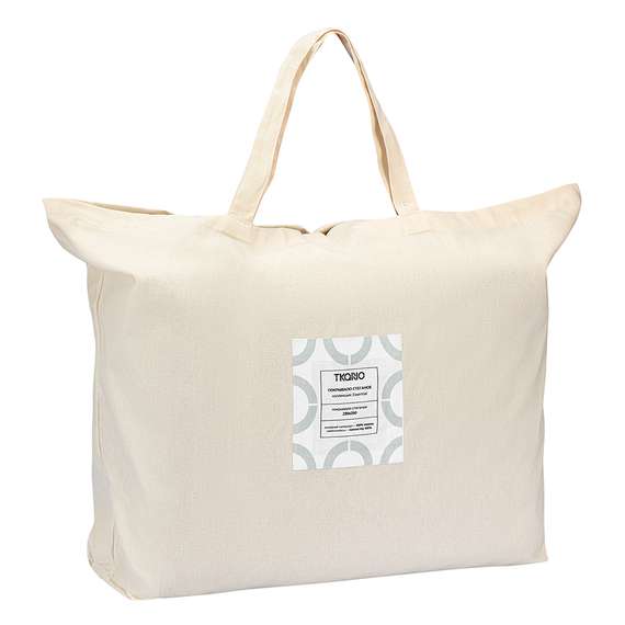 Покрывало стеганое solid dots серого цвета из коллекции essential, 230х250 см