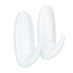 Крючки СИЛА SCH-H10S-W2 с технологией бесследного удаления средние 2 шт. белые до 1 кг | Сила