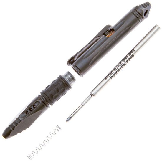 Ручка тактическая Microtech "Kyroh-MINI" - титановый корпус, карбоновый держатель, покрытие DLC + тритиевая вставка