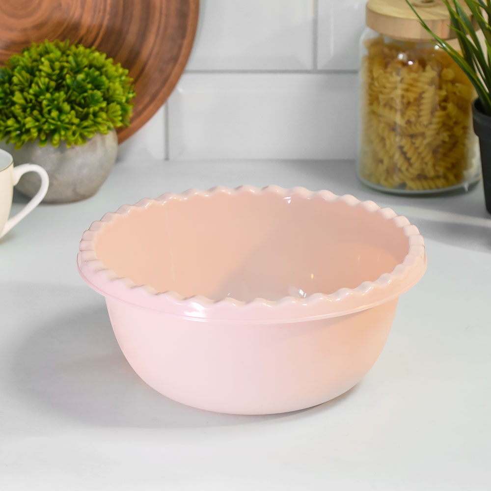 Миска 1,8л круглая, чайная роза