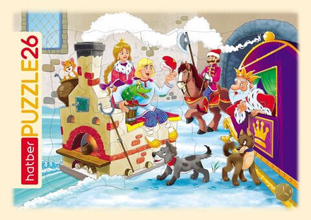 Пазл-рамка 300*200мм. 26 элементов "По щучьему велению"