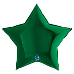Шар фольгированный Звезда 91 см (Зеленый)