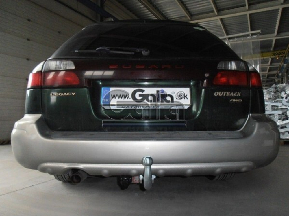Фаркоп оцинкованный Galia S047C для Subaru Legacy Station Wagon (BE/BH) 1999-2003, Subaru Outback 4WD 1999-2003(паспорт и сертификат в комплекте)(без электрики)
