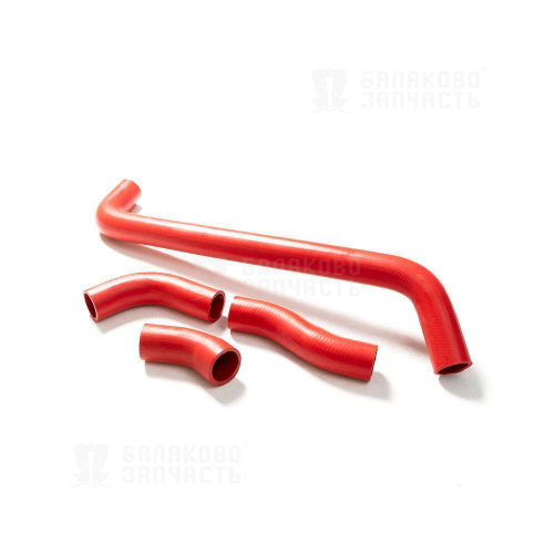 Патрубки радиатора Нива ВАЗ 21213 Нива резина красный 4шт Балаково Запчасть
