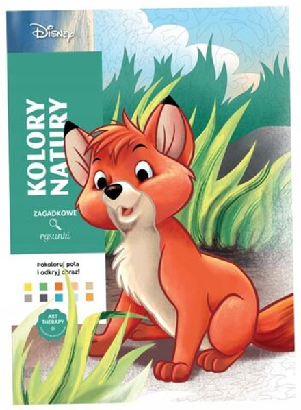 Раскраска по номерам Coloriages mystres Disney - официальное польское издание. Цвета природы.