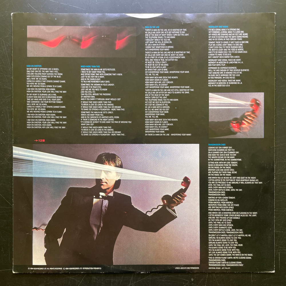 Chris de Burgh - Man On The Line (Голландия 1984г.)
