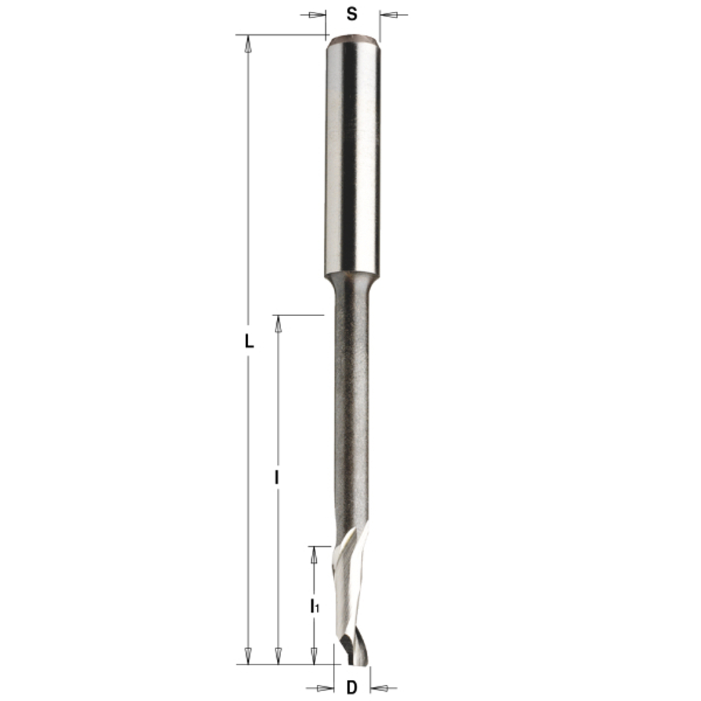 Фреза спиральная по алюминию HSS+Co Z1 S=8 D=8x14/68x100 RH 189.080.51