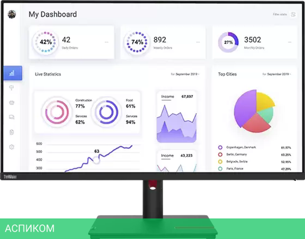 Монитор Lenovo ThinkVision T32p-30 63D2GAT1EU
