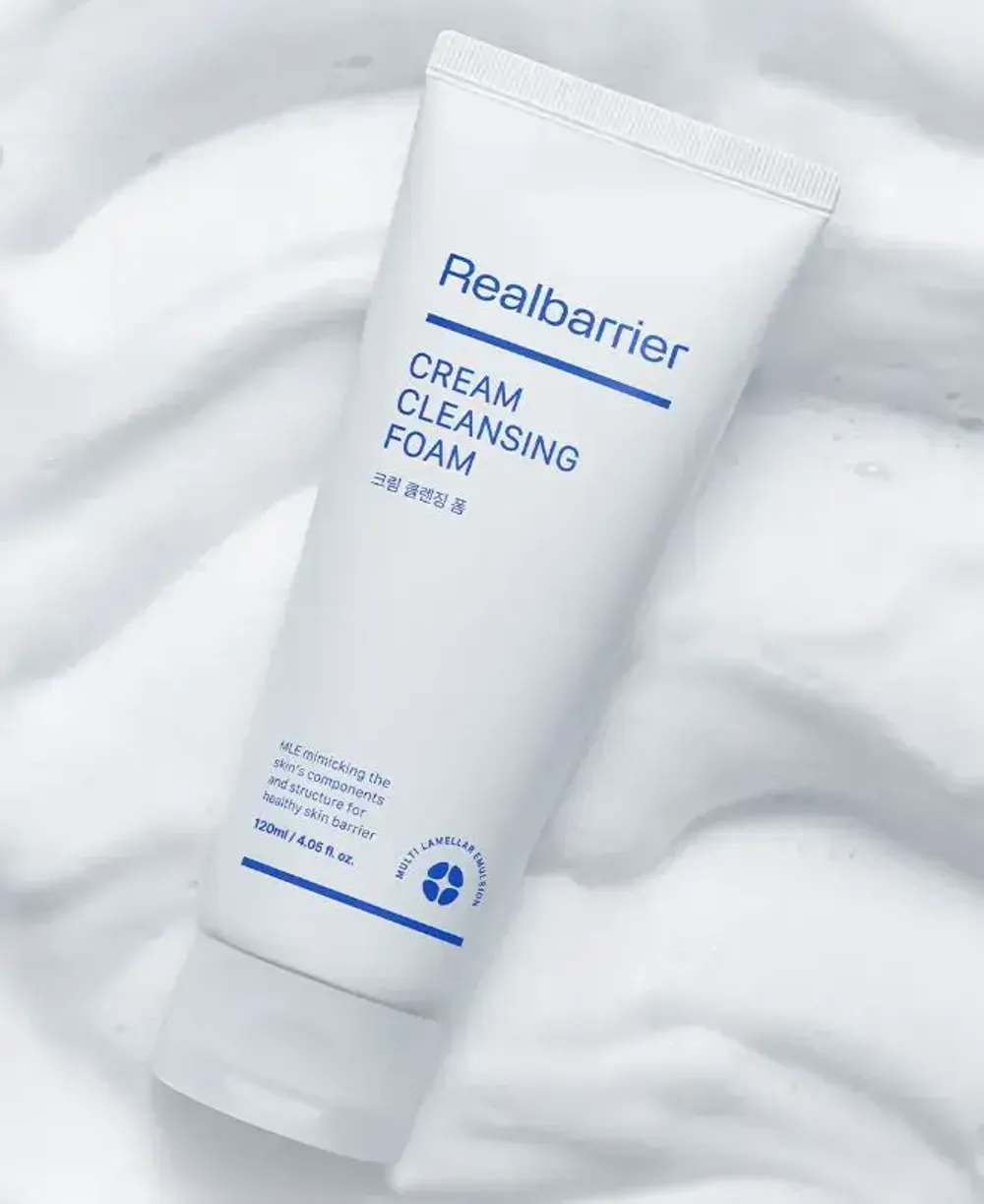 Очищающая пенка с церамидами и технологией MLE® Real Barrier Cream Cleansing Foam 120 мл