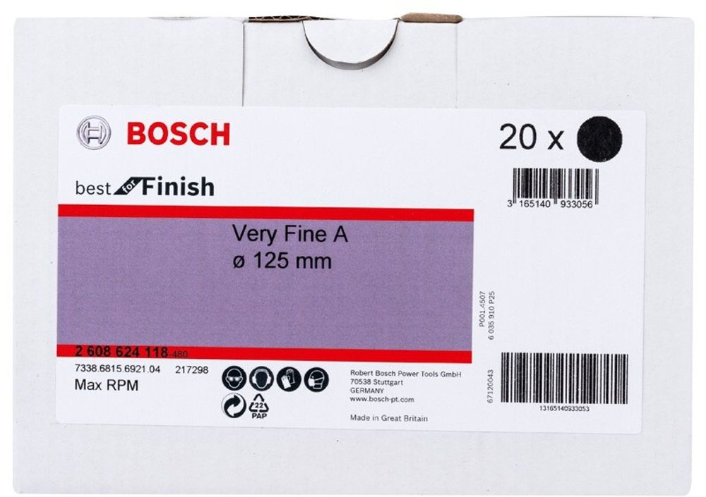 Шлифкруги 125 мм BOSCH Нетканые mm,VFA