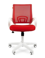 Офисное кресло CHAIRMAN 696, ткань TW/сетчатый акрил,пластик белый