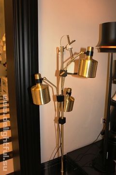 Bert Frank Riddle Floor Lamp Black  & Brass floor lamp