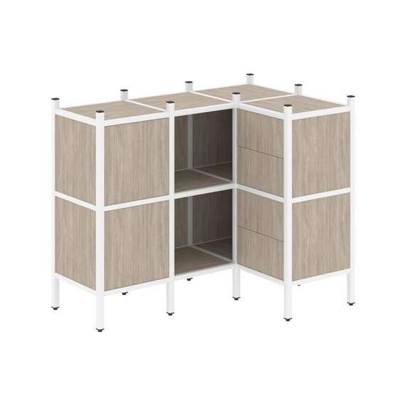 Лофт Угловой внутренний стеллаж VR.L-28  1278*862*1047