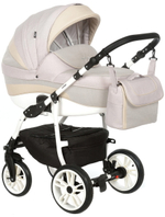 Детская коляска Indigo Indigo New 3 в 1 с автокреслом Avionaut Cosmo Beige In01 бежевый