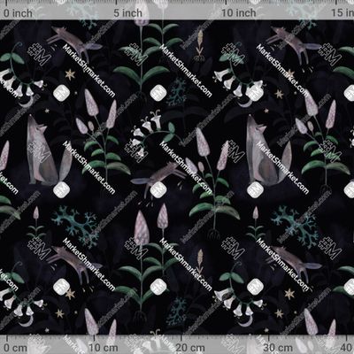 Волки и мята black by Naty dream 484 DPI