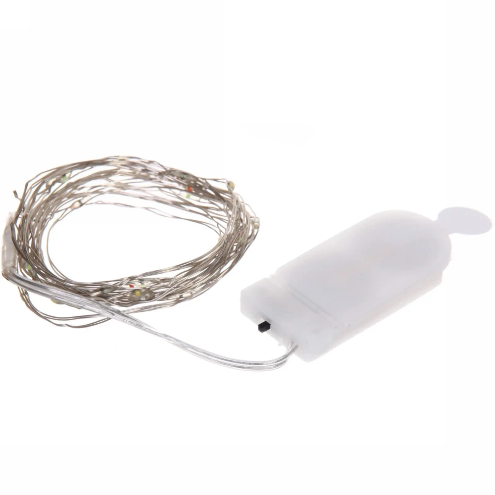 Гирлянда для дома на батарейках 3,0 м 30 ламп LED, 1 реж.,IP-20, Мультицвет