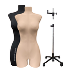 Бельевой манекен Пенелопа, комплект Про, размер M/182, цвет бежевый, в комплекте подставка «Милан» и фартук для швеи