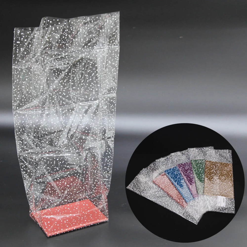 Пакет на жестком дне, рисунок «мошка» (дно 22*14; выс.63см)