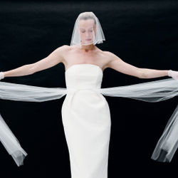 Фата круглая с жемчугом