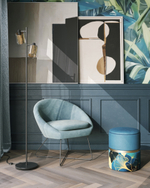 Кресло Колумбия пыльно-голубое